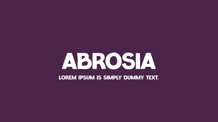 Abrosia Font