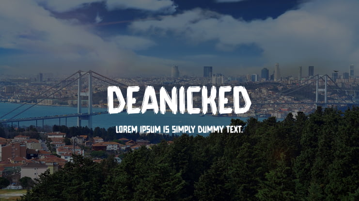 Deanicked Font