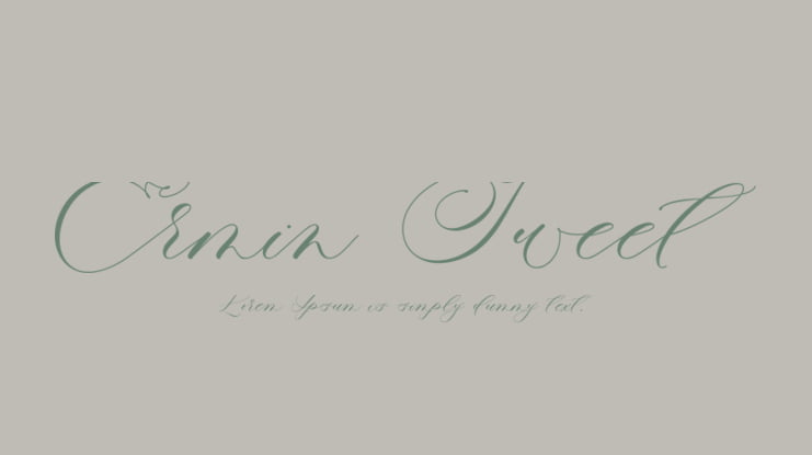 Ermin Sweet Font Family