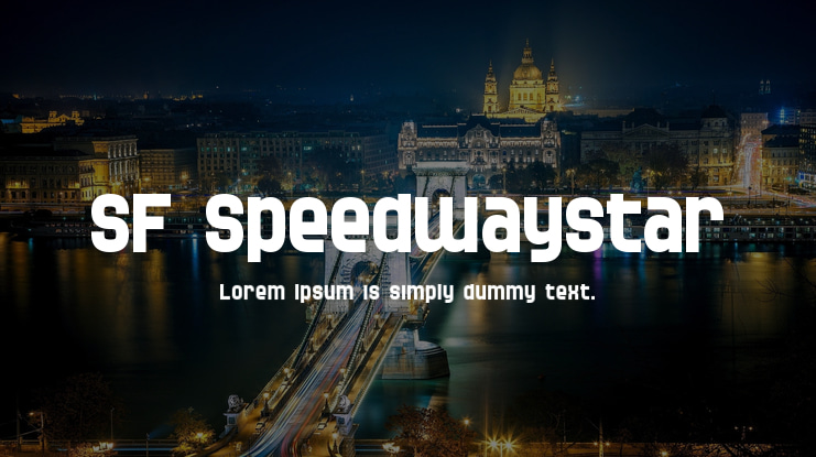 SF Speedwaystar Font Family