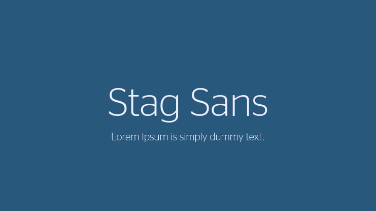 Stag Sans Font Family