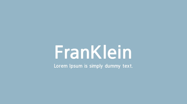 FranKlein Font Family