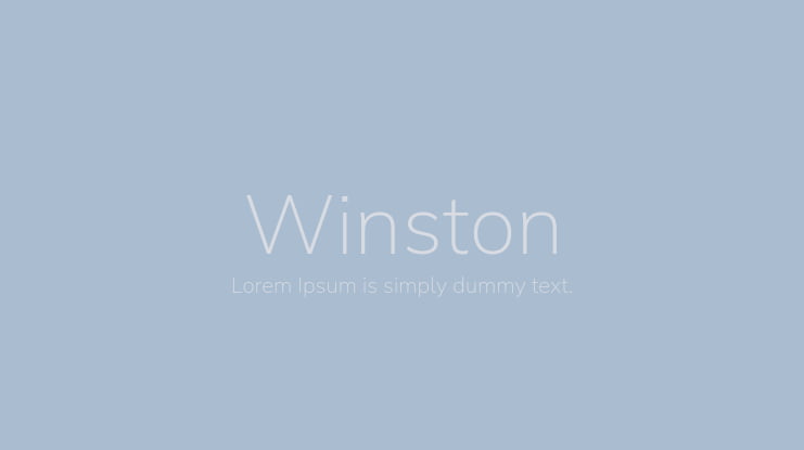Winston Font Family