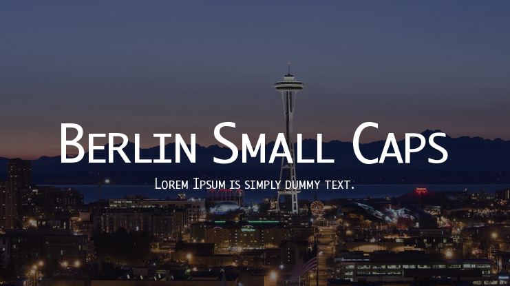 Berlin Small Caps Font