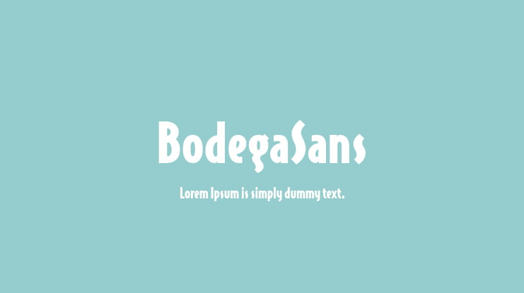 BodegaSans Font Family