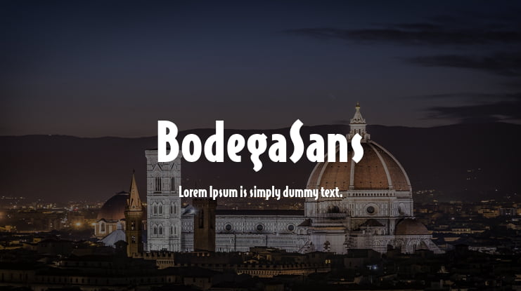 BodegaSans Font Family