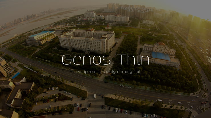Genos Thin Font Family