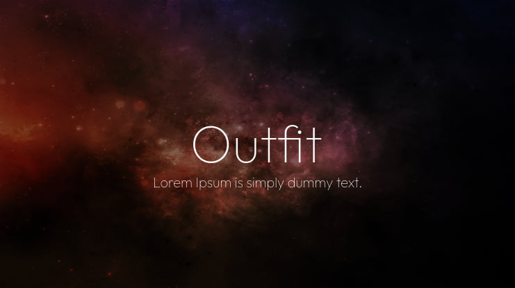 Outfit Font Family