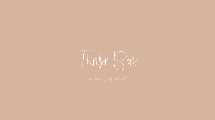 Thriller Bark Font