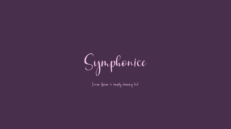 Symphonice Font