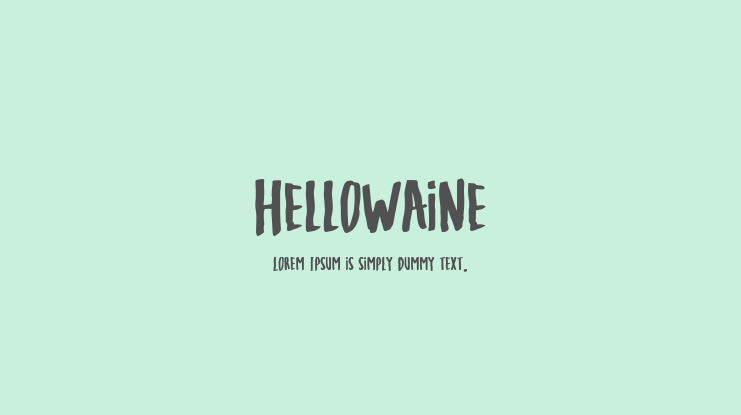 Hellowaine Font