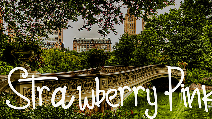 Strawberry Pink Font