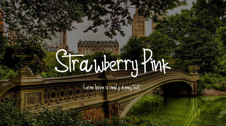 Strawberry Pink Font