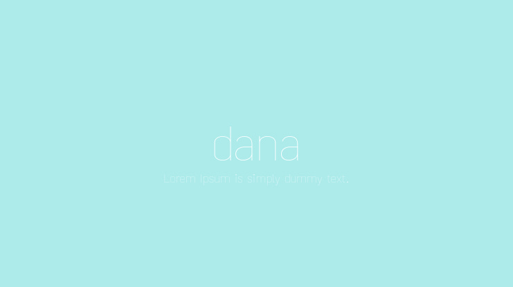 dana Font Family