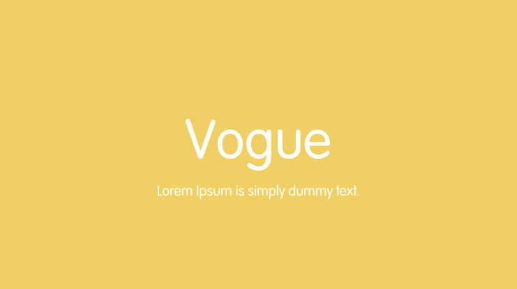 Vogue Font Family