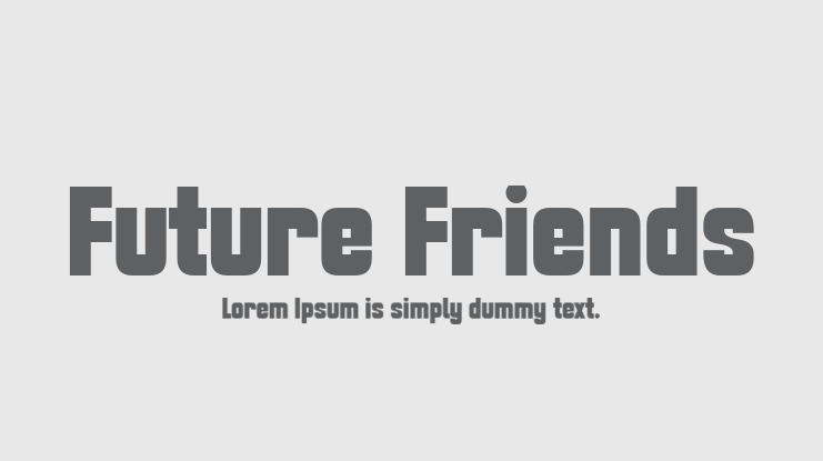 Future Friends Font