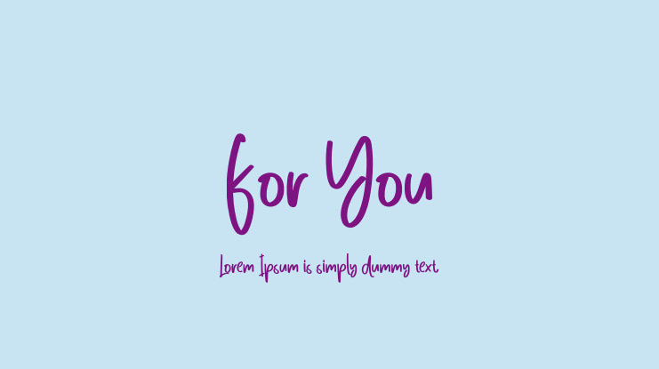 For You Font