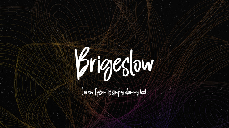 Brigeslow Font