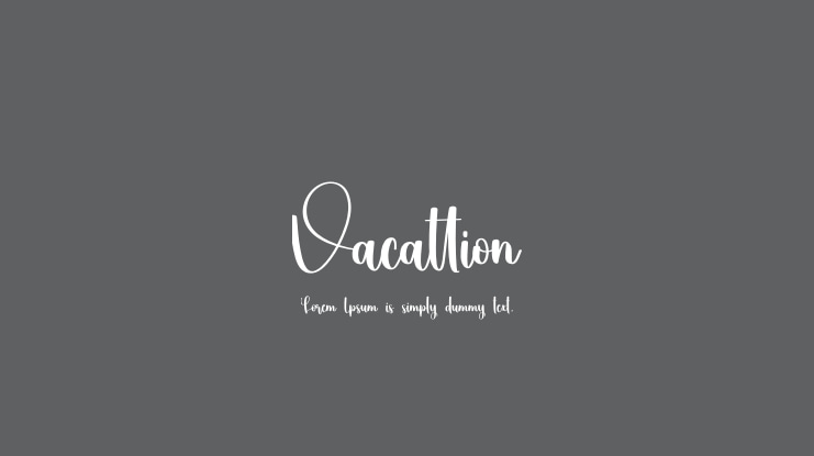 Vacattion Font