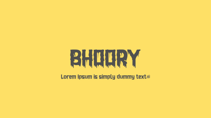 BHOORY Font