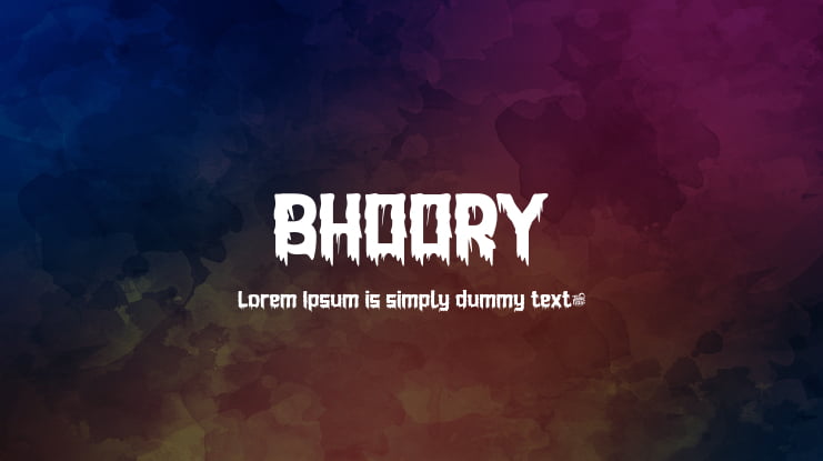 BHOORY Font
