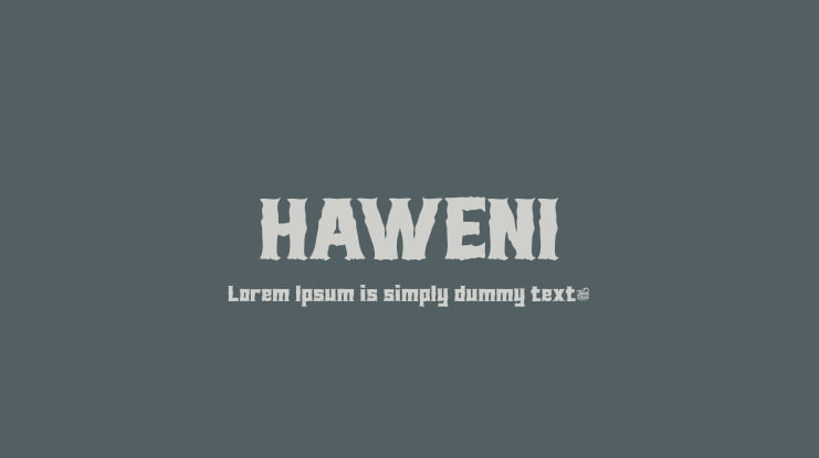 HAWENI Font
