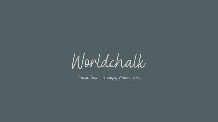 Worldchalk Font