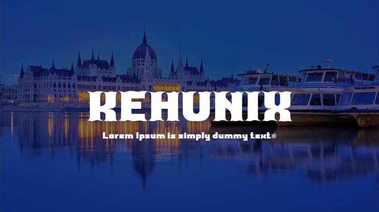 KEHUNIX Font
