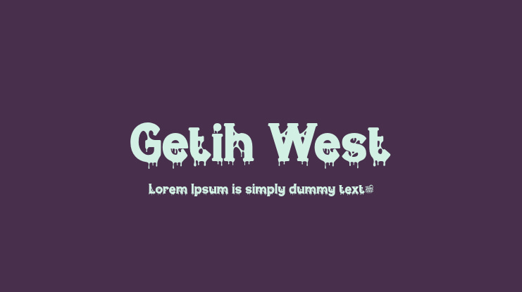 Getih West Font