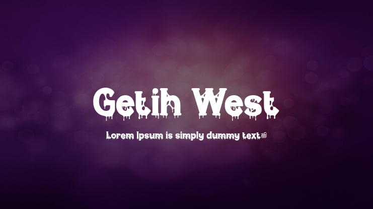 Getih West Font