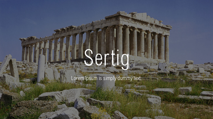Sertig Font