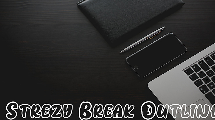 Strezy Break Outline Font Family