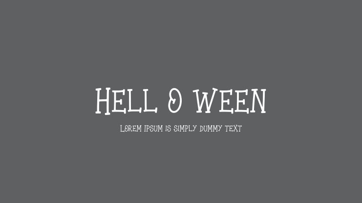 Hell o ween Font