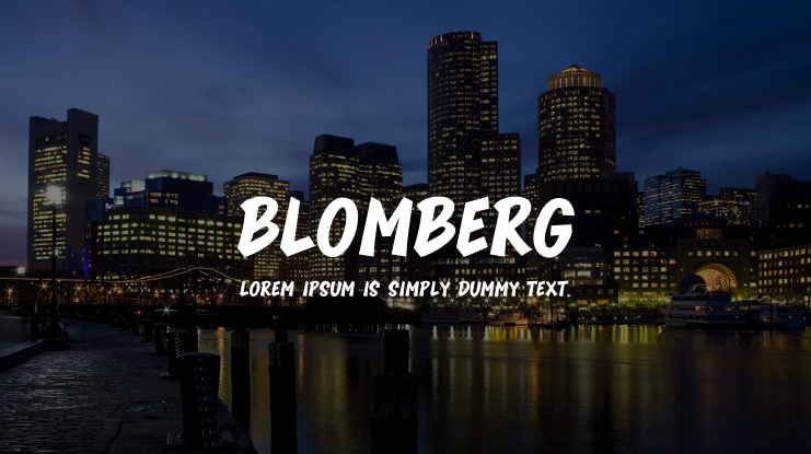 BLOMBERG Font