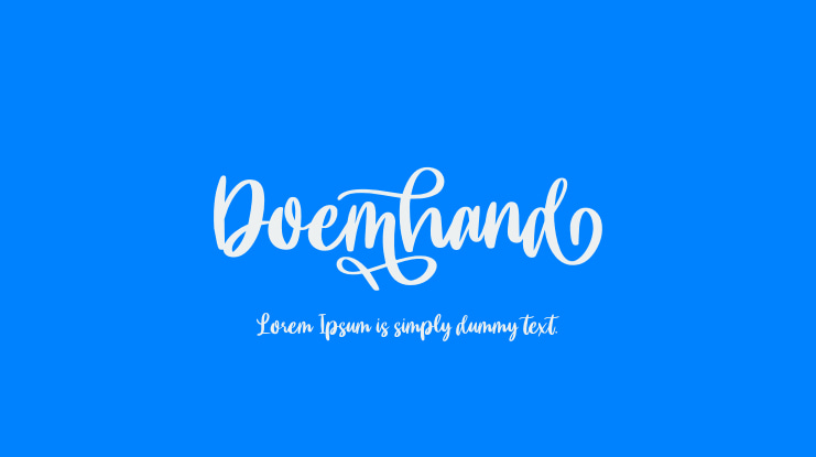 Doemhand Font