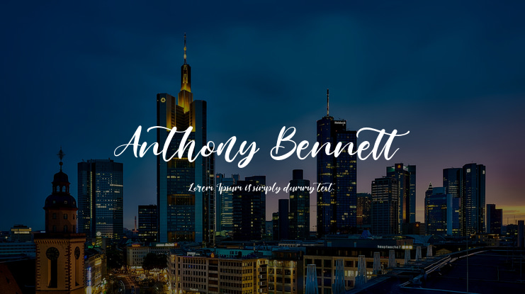 Anthony Bennett Font