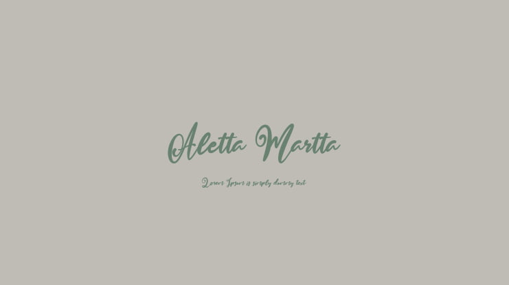 Aletta Martta Font