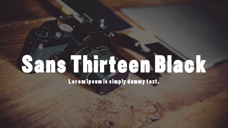 Sans Thirteen Black Font