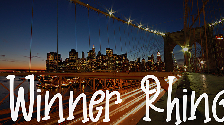Winner Rhino Font