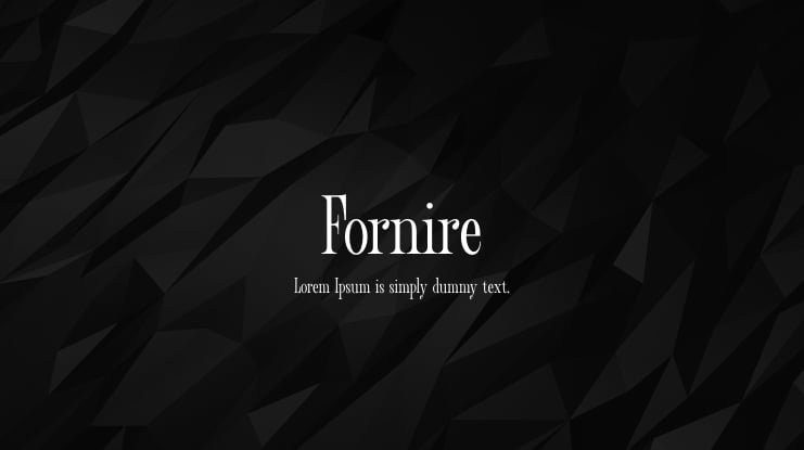 Fornire Font