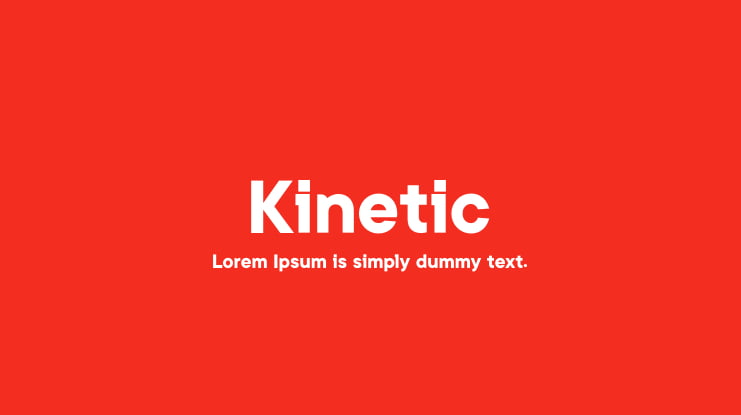 Kinetic Font