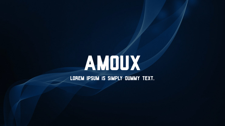 AMOUX Font
