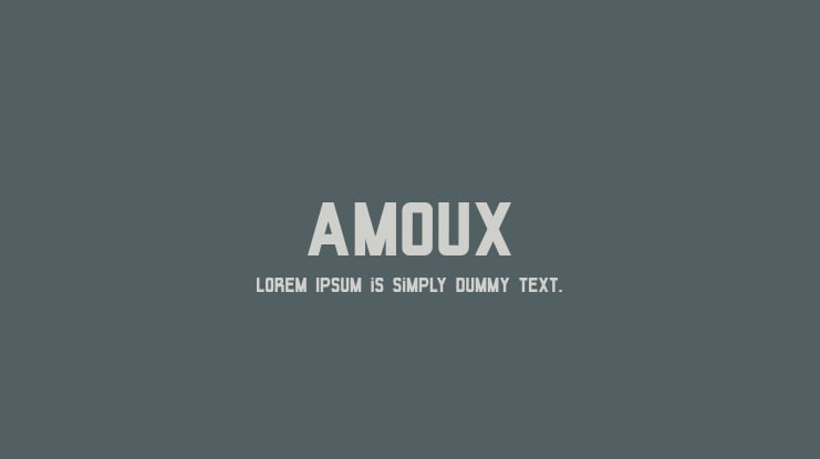 AMOUX Font