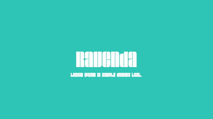 Ravenda Font
