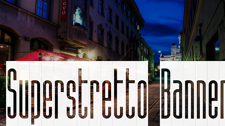 Superstretto Banner Font