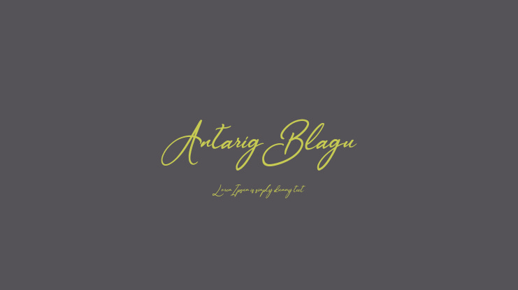 AntarigBlagu Font