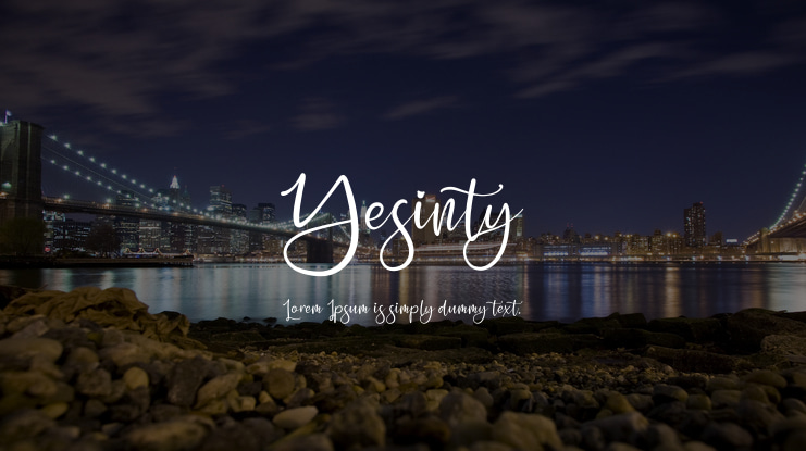 Yesinty Font Family