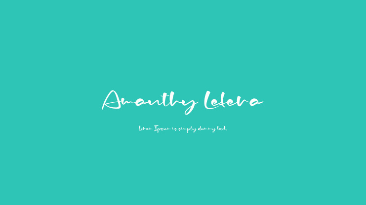 Amanthy Lefera Font
