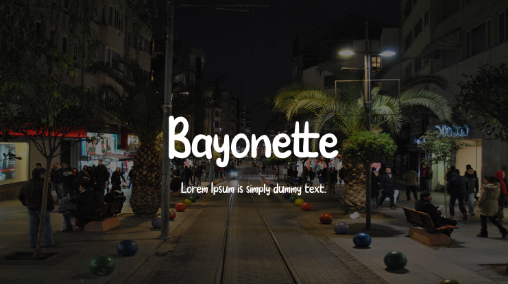 Bayonette Font