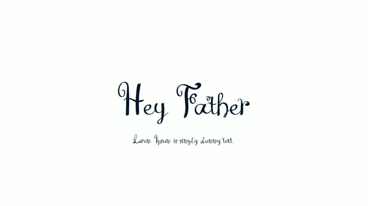 Hey Father Font
